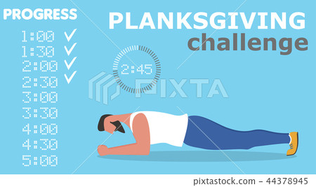 Fitness man doing planking exercise Fitness man doing planking exercise 44378945