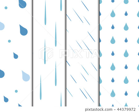 Rain drops seamless pattern background vector water blue nature raindrop abstract illustration 44379972