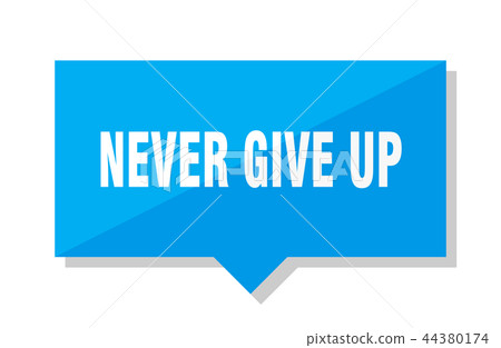 never give up price tag 44380174