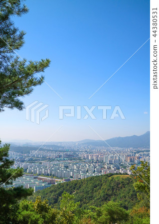 Mountain landscape, city landscape, autumn landscape Mountain landscape, city landscape, autumn landscape 44380531