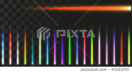 linear energy beams set. vector illustration of lasers 44381050