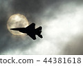 Sun and airplane (F-15) 44381618