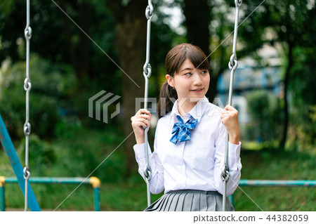 Swing park high school girl high school student student 44382059
