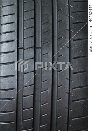 close-up on car tyre close-up on car tyre 44382452