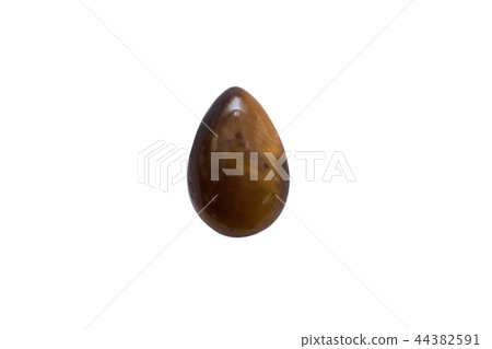 isolated polished eye of the tiger mineral 44382591