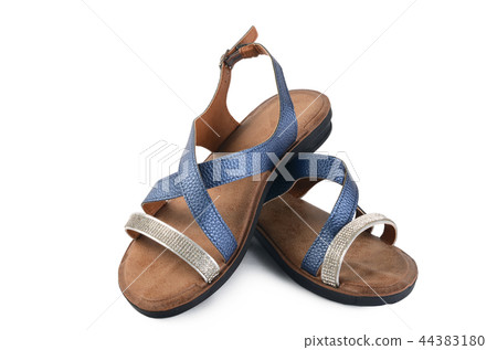 Women's summer shoes isolated on white background Women's summer shoes isolated on white background 44383180