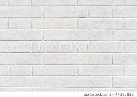 White brick wall pattern White brick wall background Background 44383826