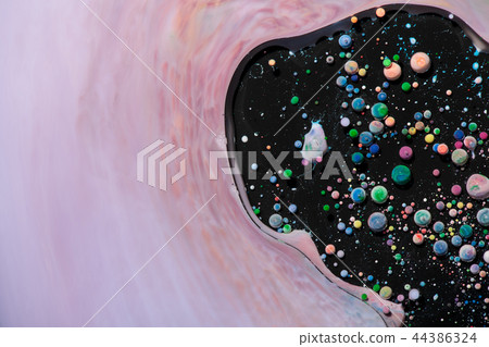 Creative background with abstract oil painted 44386324