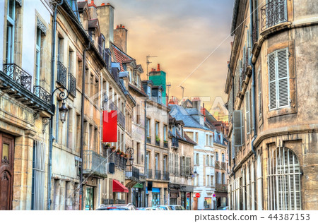 Traditional buildings in the Old Town of Dijon, France 44387153