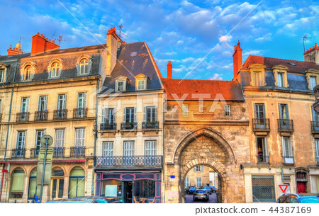 Traditional buildings in the Old Town of Dijon, France 44387169