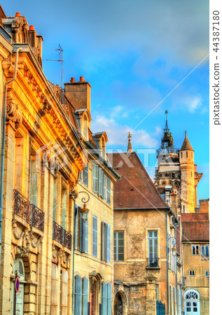 Traditional buildings in the Old Town of Dijon, France 44387180