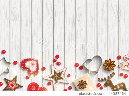 Christmas background, small scandinavian styled Christmas background, small scandinavian styled 44387464