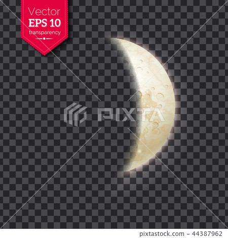 Vector illustration of growing moon phase 44387962
