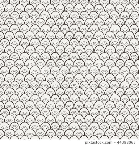 Doodle pattern like fish scale. Doodle pattern like fish scale. 44388065