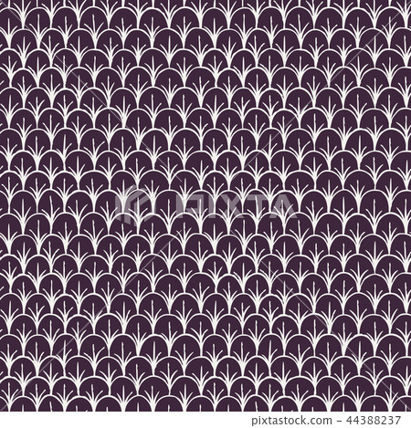 Doodle pattern like fish scale. 44388237