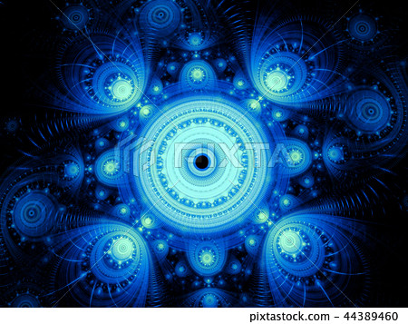 Fractal mandala - abstract esoteric digitally generated image 44389460