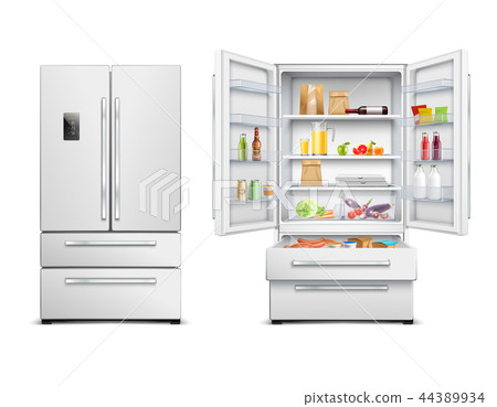 Realistic Refrigerator Cabinet Collection