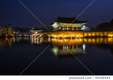 donggung palace and wolji pond in gyeongju donggung palace and wolji pond in gyeongju 44390444