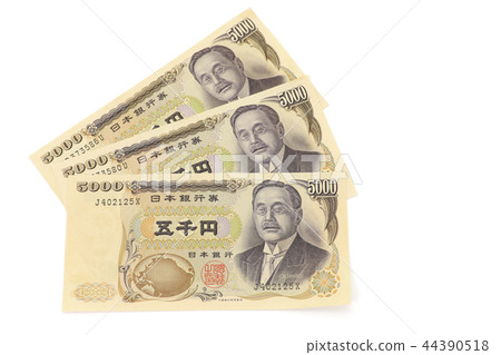 Three thousand yen banknotes 3 unused 44390518