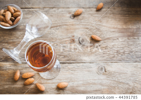 Italian liqueur Amaretto 44391785