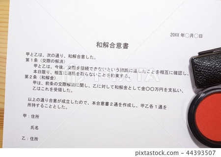 Settlement agreement (trouble between men and women) Settlement agreement (trouble between men and women) 44393507