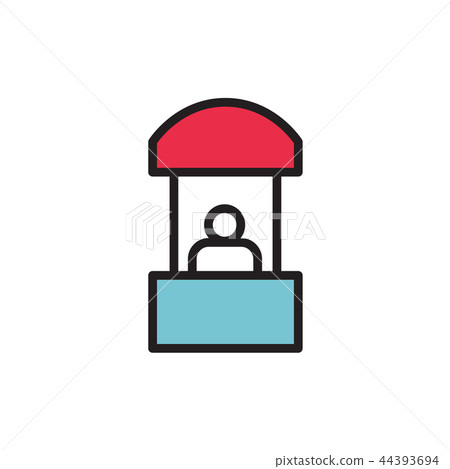 Sales booth icon Vector illustration, EPS10. 44393694