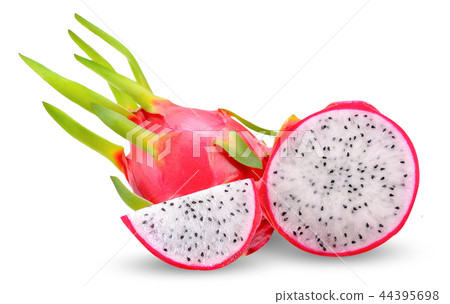 Dragot fruit isolated on white clipping path 44395698