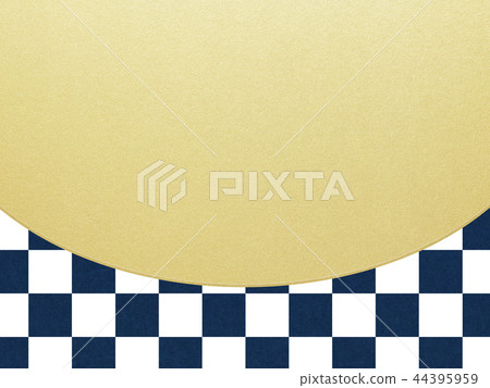 Japanese-Japanese style-Japanese pattern-background-gold leaf-checkered pattern 44395959