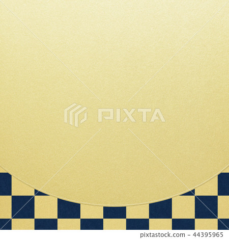 Japanese-Japanese style-Japanese pattern-background-gold leaf-checkered pattern 44395965