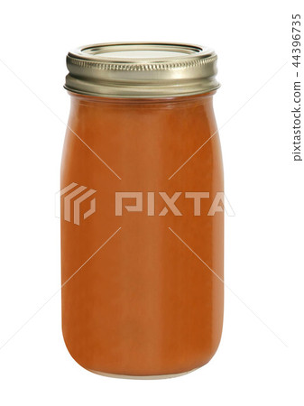 Beef Bone Broth in Glass Storage Jar 44396735