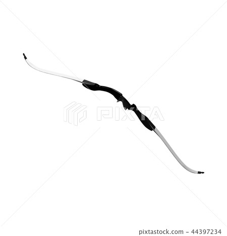 Modern bow isolated on white background 44397234