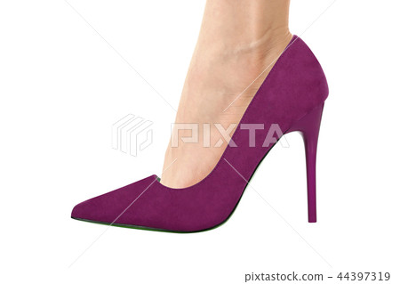 Sexy leg in high heels isolated on white 44397319