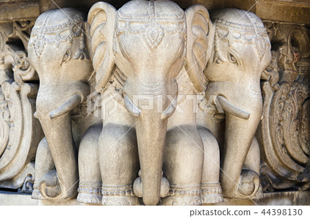 Carved outer wall of Birla Mandir. Kolkata 44398130
