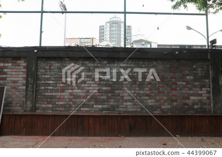 Gray brick wall Gray brick wall 44399067