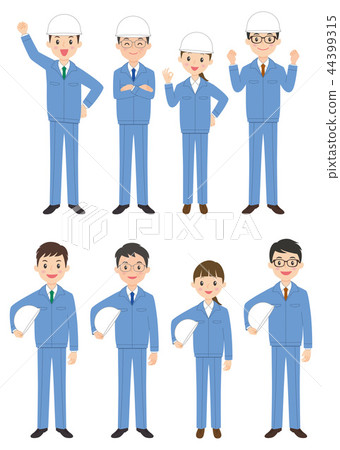 工作服設置頭盔 工作服設置頭盔 44399315