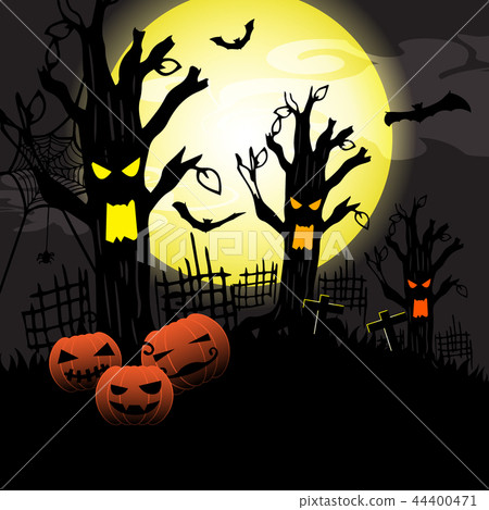 vector illustration Halloween 44400471