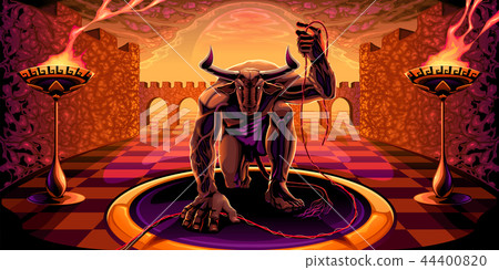 Minotaur in the labyrinth  44400820