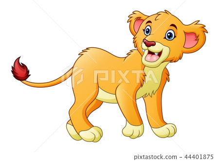 Vector illustration of Cartoon lioness isolated on - Stock Illustration  [44401875] - PIXTA