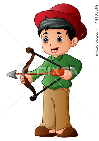 Vector illustration of Cartoon boy playing sport a 44401968