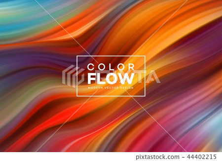 Modern colorful flow poster. Wave Liquid shape in color background. Art design for your design Modern colorful flow poster. Wave Liquid shape in color background. Art design for your design 44402215