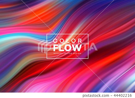 Modern colorful flow poster. Wave Liquid shape in color background. Art design for your design Modern colorful flow poster. Wave Liquid shape in color background. Art design for your design 44402216