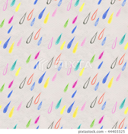 Coloful rain drops seamless pattern 44403325