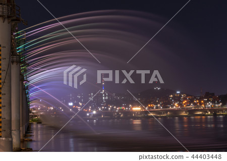 N Seoul Tower, Banpo Bridge, Riverside North Road, Yongsan-gu, Han River, Seoul N Seoul Tower, Banpo Bridge, Riverside North Road, Yongsan-gu, Han River, Seoul 44403448