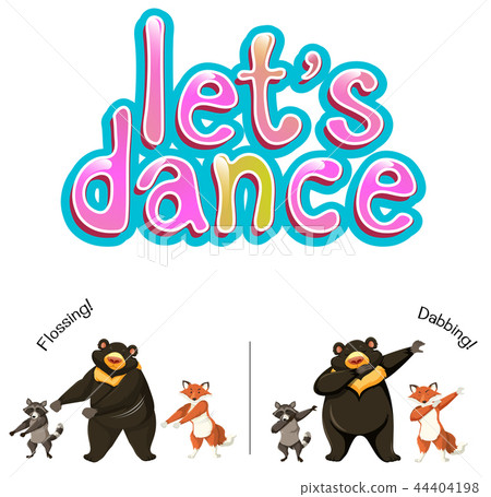 Let's dance animals concept 44404198