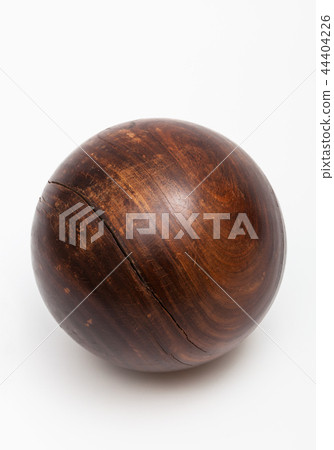 wood ball croquet on white background 44404226