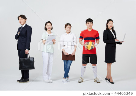 專業人士，同事，男士，女士，韓國人 44405349