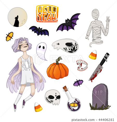 Halloween ghost set 44406281