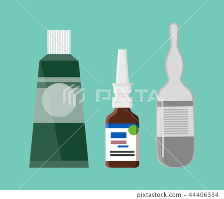 Tube Containing Ointment, Vector Illustration 44406334