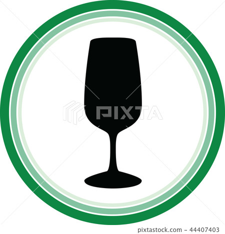 Bottle and glasses silhouette vector Bottle and glasses silhouette vector 44407403