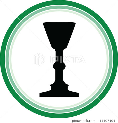 Bottle and glasses silhouette vector Bottle and glasses silhouette vector 44407404